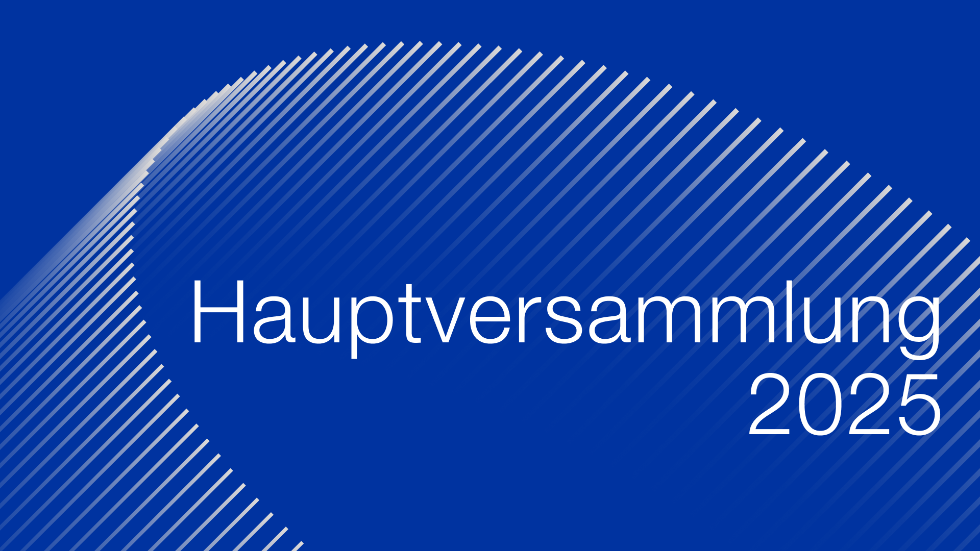Hauptversammlung
