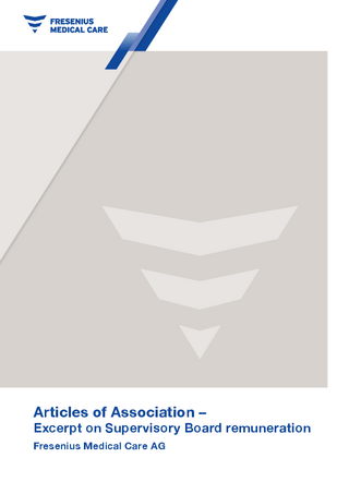 Excerpt of the AoA (Remuneration of the Supervisory Board until June 30, 2024)
