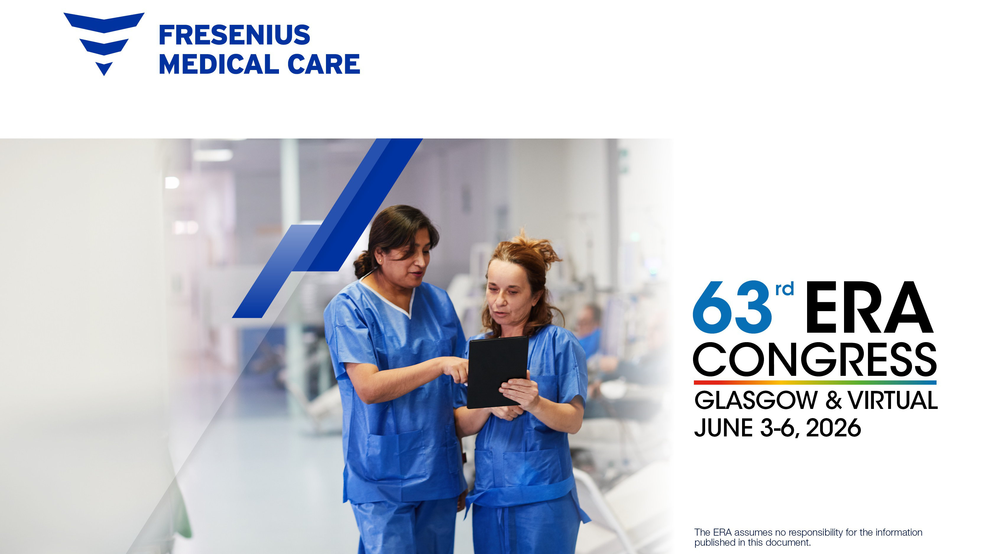 Fresenius Medical Care präsentiert neue nephrologische Forschungsergebnisse und Innovationen auf dem ERA-Kongress 2026
