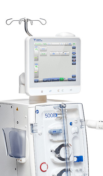 Side-view image of the 5008X CAREsystem and its features