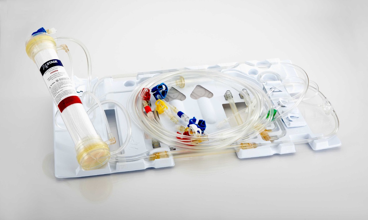Vkládací kazeta přizpůsobená pro HHD pomocí systému NxStage System One