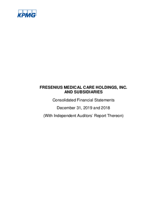_Fresenius_Medical_Care_Holdings_Inc_Financial_Statements_