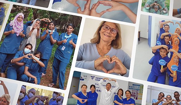Anlässlich des Internationalen Tags der Pflegenden zeigen unsere Pflegekräfte ihre Verbundenheit zur Pflege