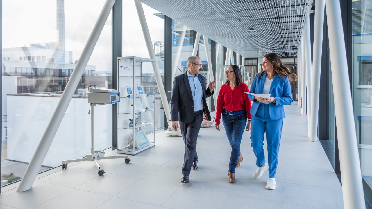 Schweinfurt, Germany, November 29th, 2024: Employees at the Fresenius Medical Care factory plant and R&D Center on November 29th, 2024 in Schweinfurt, Bavaria, Germany. (Photo by Mareen Fischinger / Getty Images for Fresenius Medical Care)