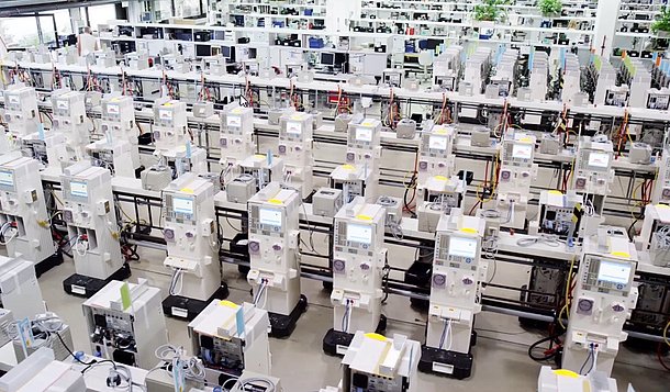 Notre plus grande usine de production de générateurs de dialyse.