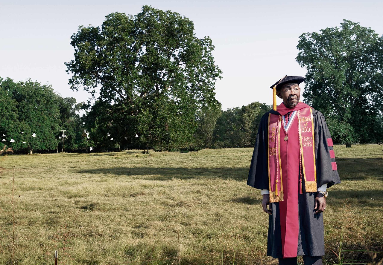 With ambition to his doctorate degree